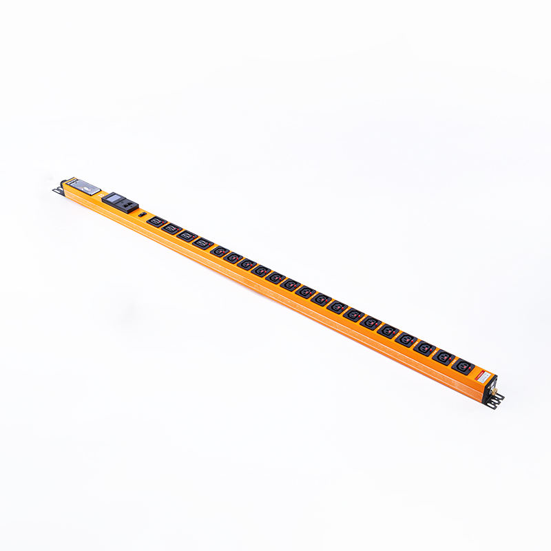 20 uttak IEC C13 IEC C19 låsbare stikkontakter 1U Hot swappable Indicator Vertikal RS485 Metered Rack PDU