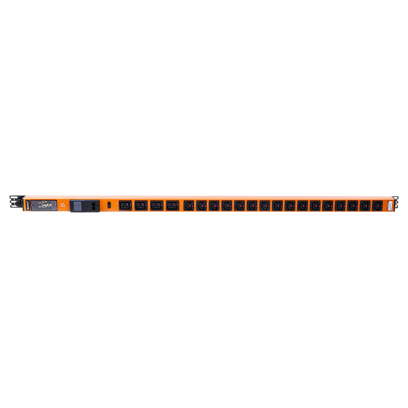 20 uttak IEC C13 IEC C19 låsbare stikkontakter 1U Hot swappable Indicator Vertikal RS485 Metered Rack PDU