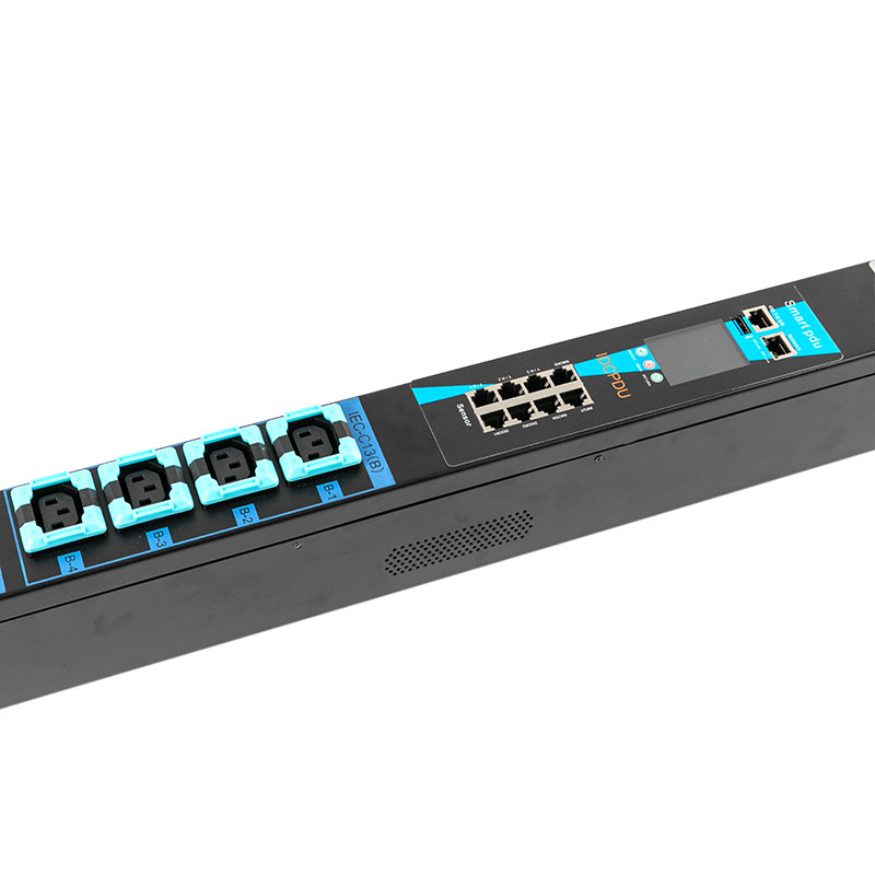 16-uttak C13 C19 USA Vertikal TCP/IP-sensorbryter øko Smart Rack Pdu