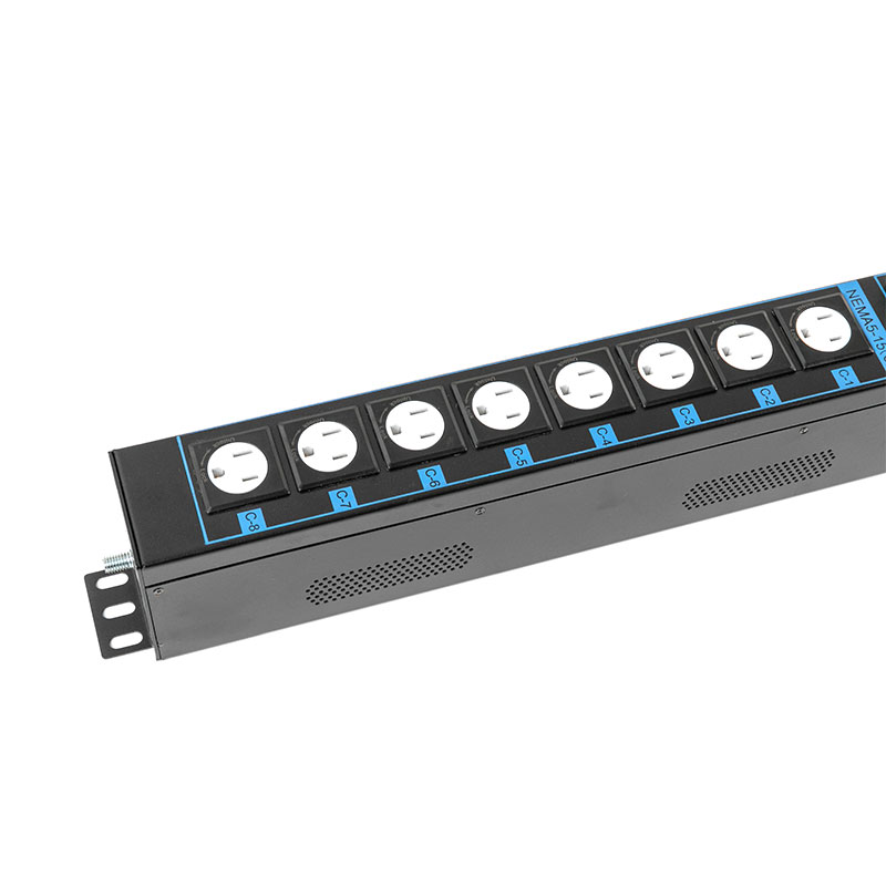 16-uttak C13 C19 USA Vertikal TCP/IP-sensorbryter øko Smart Rack Pdu