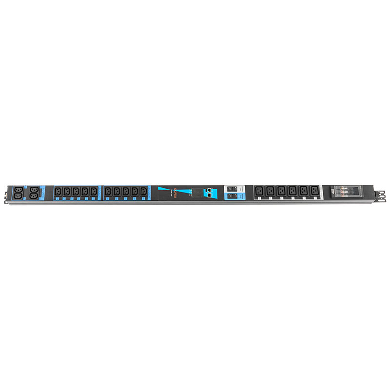 20-uttak C13 C19 Vertikal TCP/IP-sensor øko Smart Rack Pdu