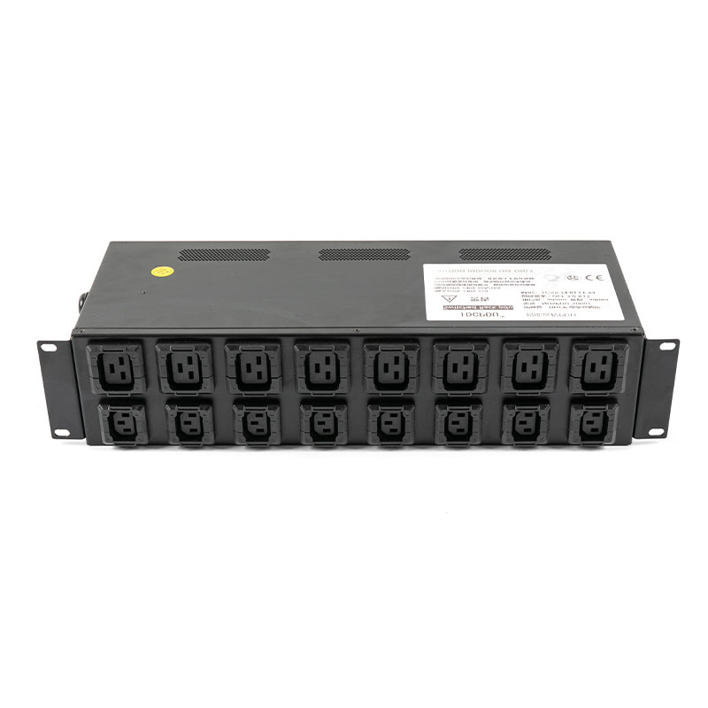 16-uttak C13 C19 2U Vertikal TCP/IP Sensor Breaker eco Smart Rack Pdu