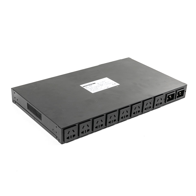 10-uttak C20 Vertikal TCP/IP-sensor øko Smart Rack Pdu 1U