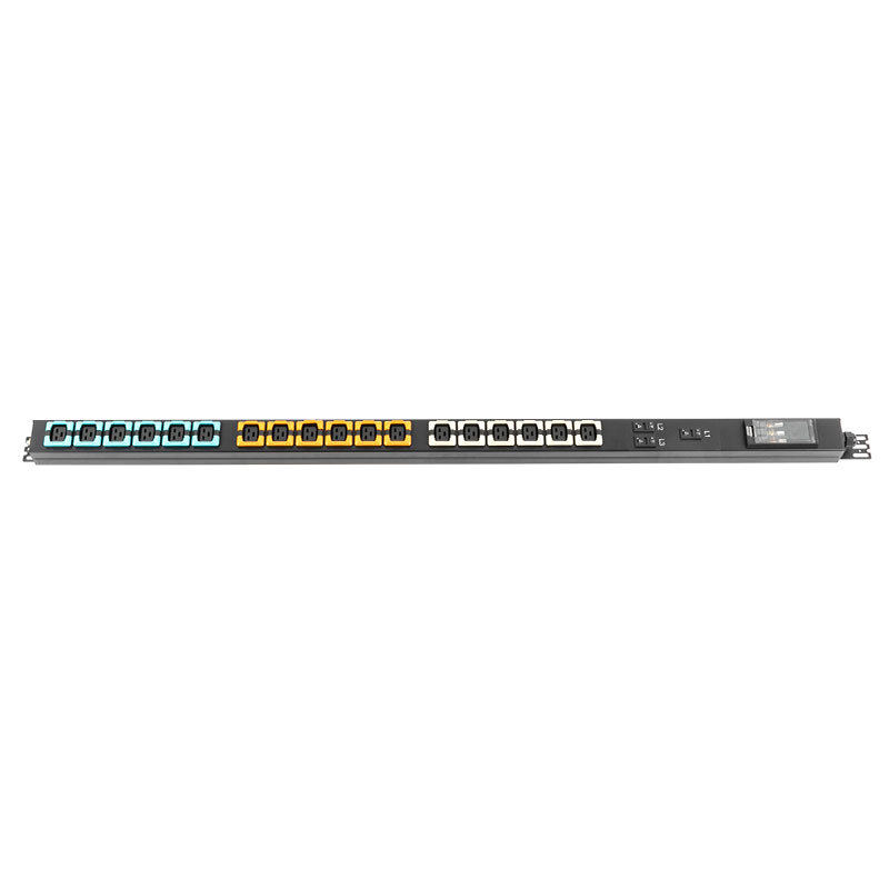 3-Fas 18-uttak C19 Vertikal Breaker Switched Rack Pdu