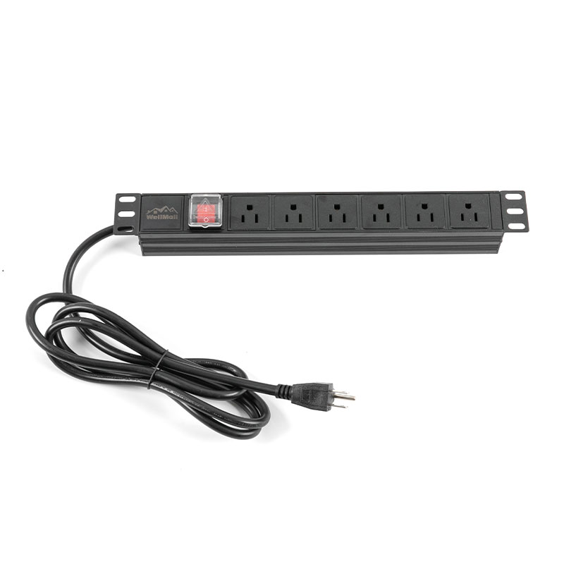 6 veier US Horisontal Switched Rack Pdu 1U