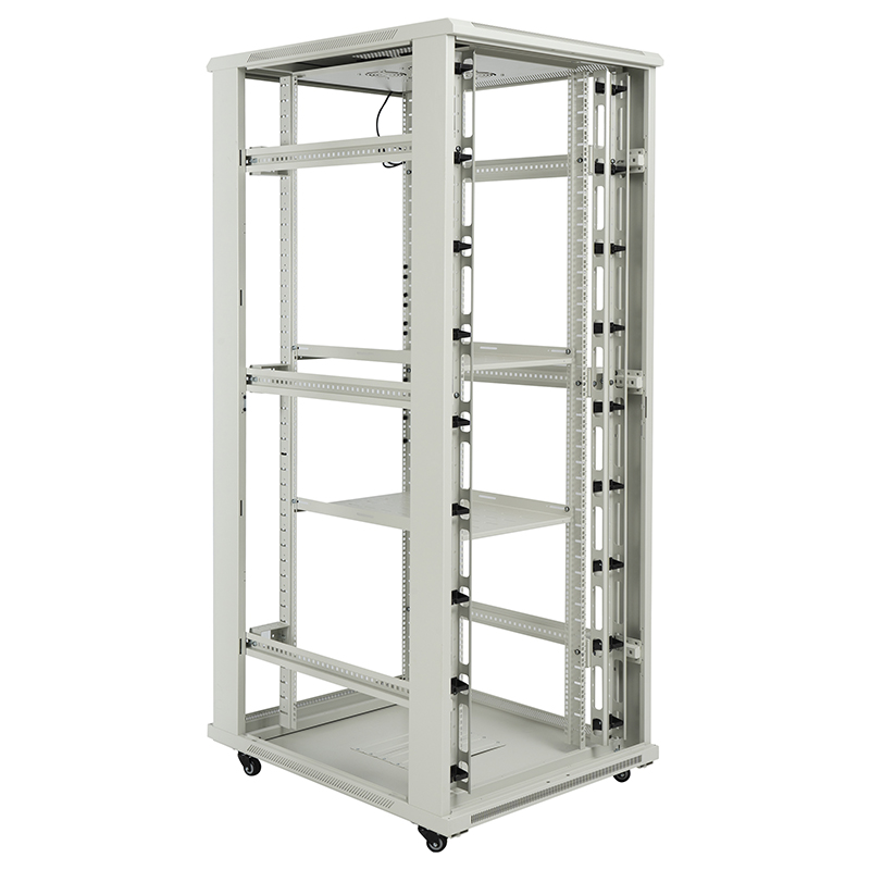 Server rack skap front perforert enkel dør/bak perforert dobbel dør 18U-42U grå